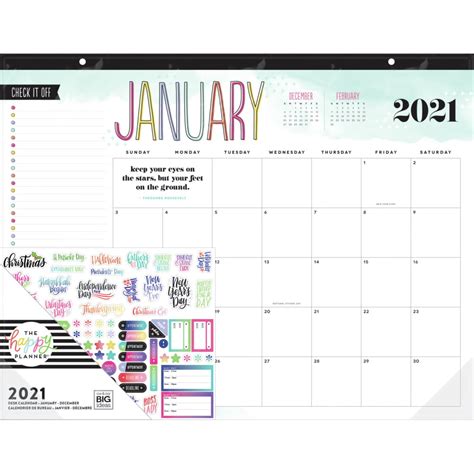 Happy Planner Desk Calendar